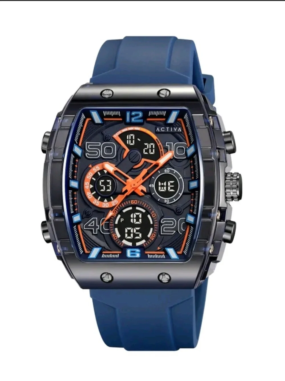 Invicta Blue and Orange Sport Chronograph Watch